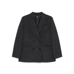 A.P.C. Double-Breasted Anthracite Grey Wool Blazer - NWT